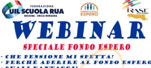 Read more about the article Webinar – Speciale Fondo Espero – UIL Scuola RUA Emilia Romagna